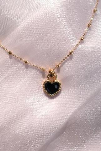 Two sided Heart Pendant Necklace