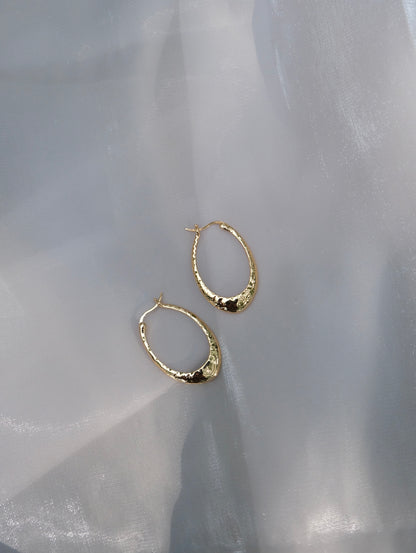 Oval Hoop Earrings