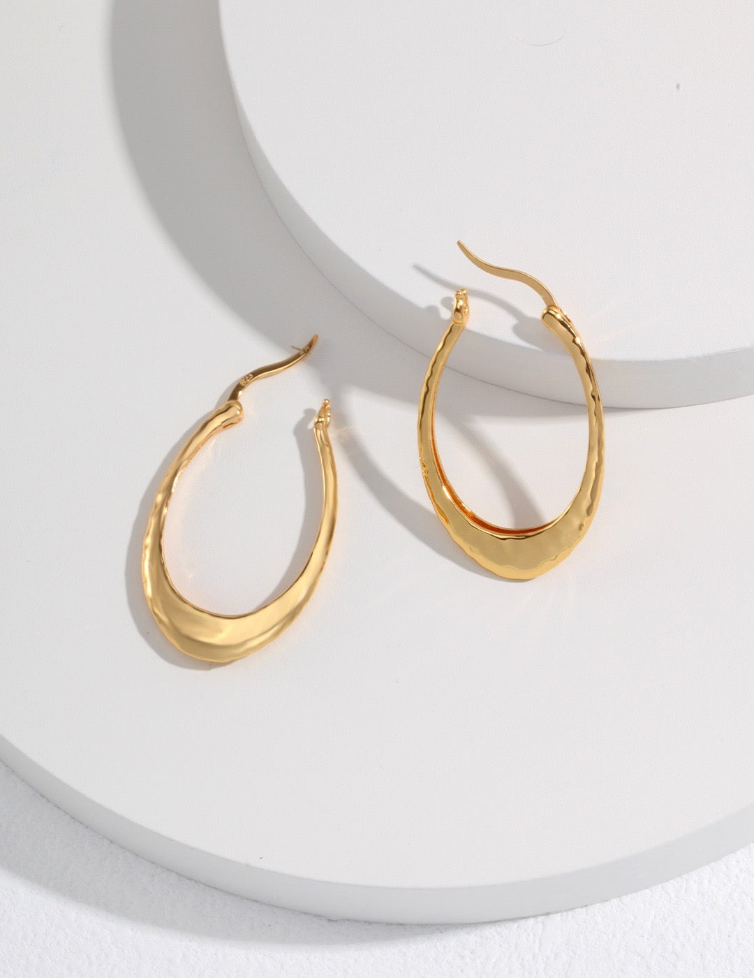 Oval Hoop Earrings