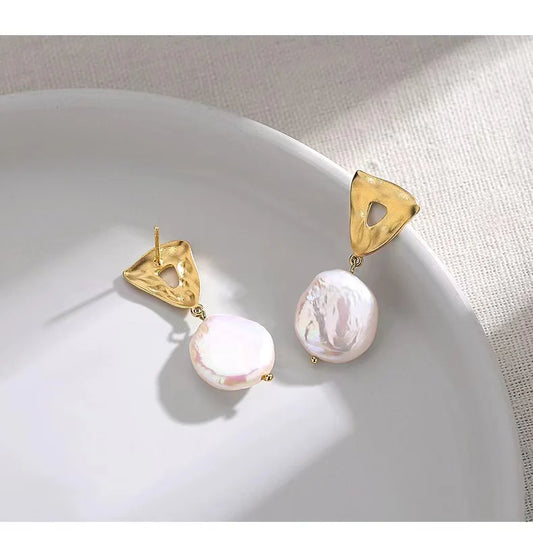 Baroque Pearl Stud Earrings Koral